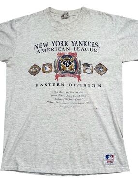 Vintage Nutmeg Mills New York Yankees T Shirt (Size XL)